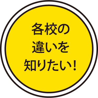 各校の違いを知りたい！